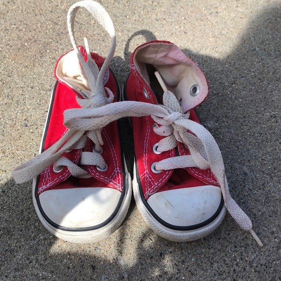 Baby red converse white shoe laces - Picture 1 of 1